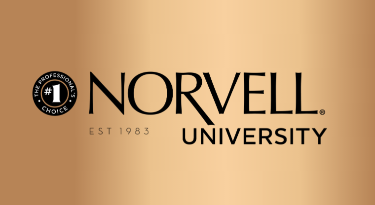 Norvell University logo on a gold gradient background