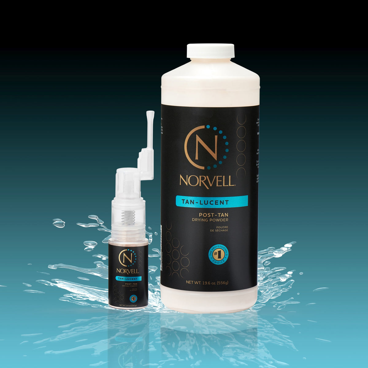 Norvell Tan-Lucent Drying Powder 19.6 oz and .5oz